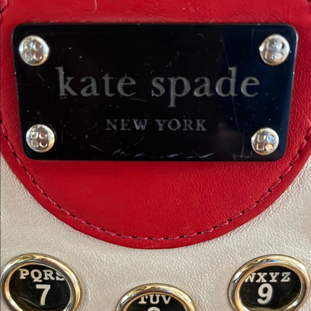 Kate Spade Cream and Red Rotary Dial Crossbody Bag - Picture 2 of 7